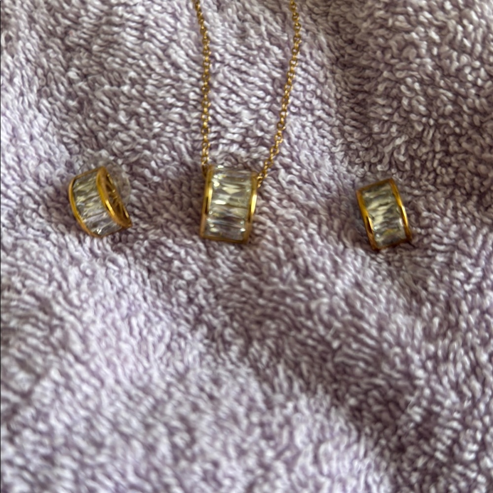 Gold and Silver Jewelry Set